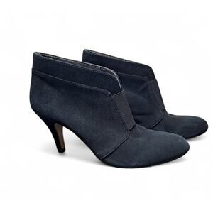 Adrienne Vittadini Women's 8M Trippin' Black Suede Stiletto Heels Slip-On